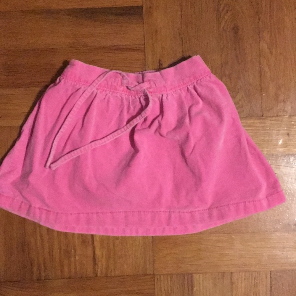 Pink corduroy skirt
